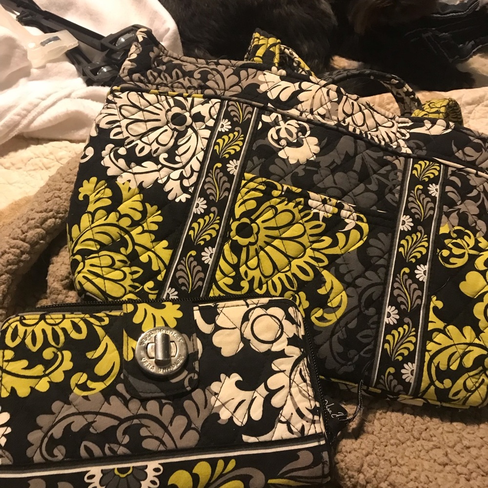 Vera Bradley purse and matching wallet